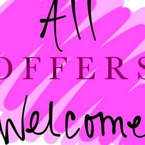 All offers are welcome and will be considered.